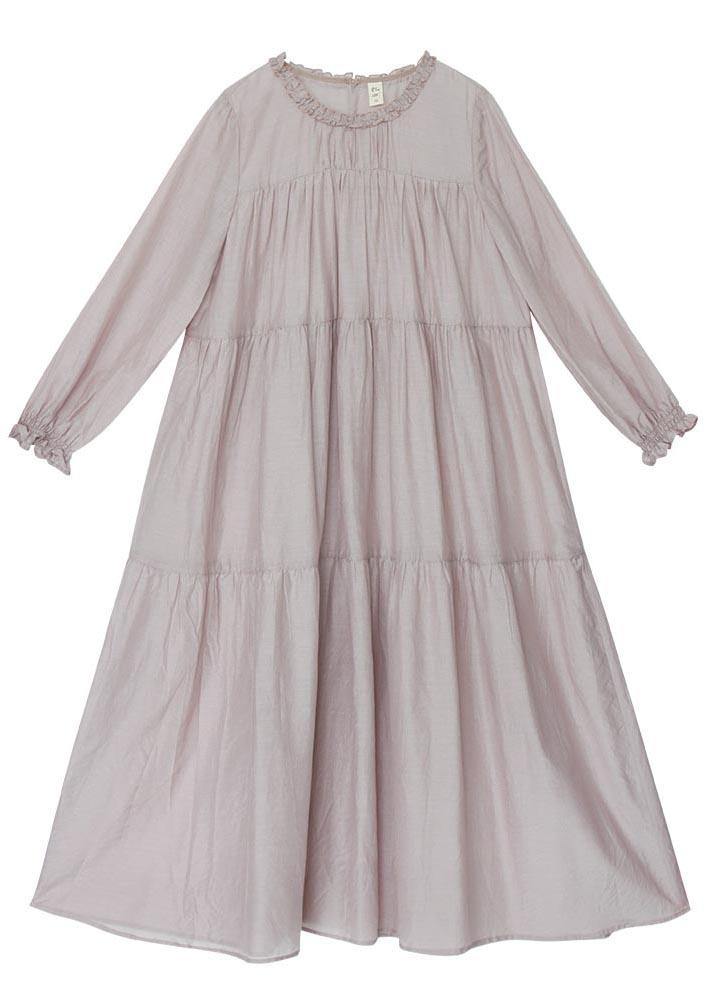 Style Pink Ruffled Patchwork Holiday Dress Summer - Omychic
