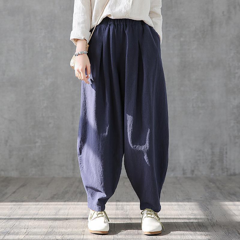 Style cotton Fun Women Vintage Loose Casual Harem Pants - Omychic