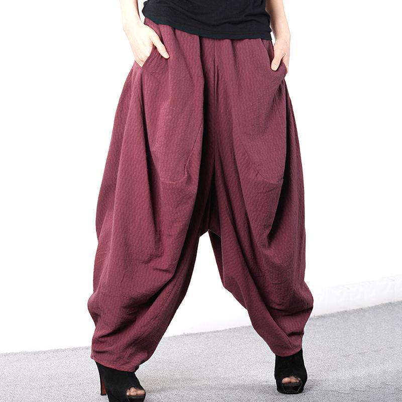 Stylish 2019 New Women Cotton Loose Linen Baggy Harem Pants - Omychic