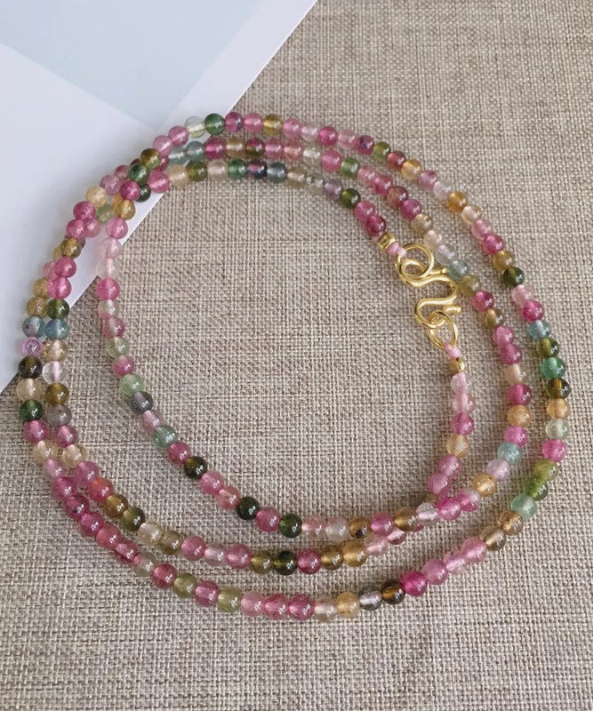 Stylish Rainbow Beading Gratuated Bead Necklace