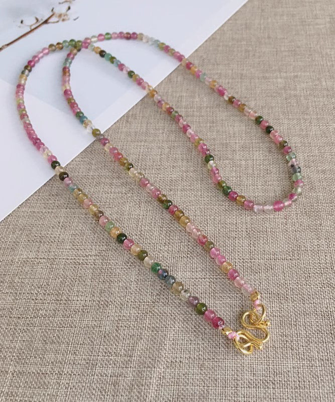 Stylish Rainbow Beading Gratuated Bead Necklace