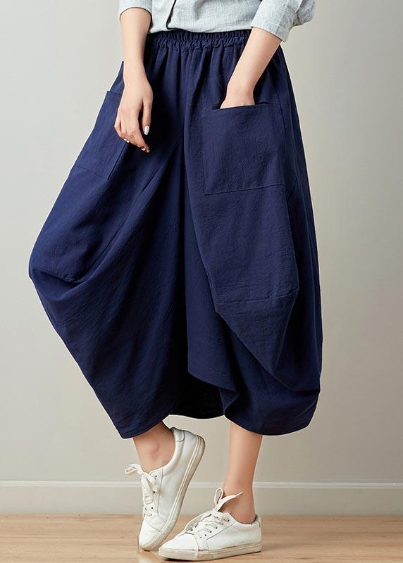 Stylish solid lantern Cotton Linen Skirts Summer - Omychic