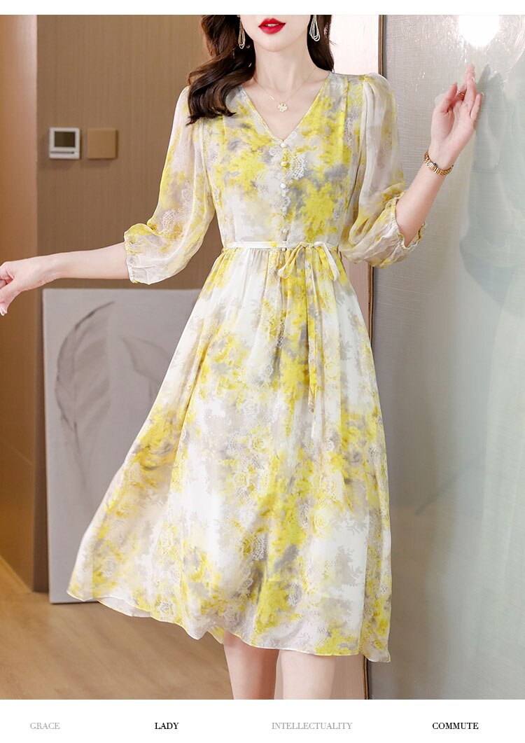 Vintage Loose Elegant Bodycon Party Dress