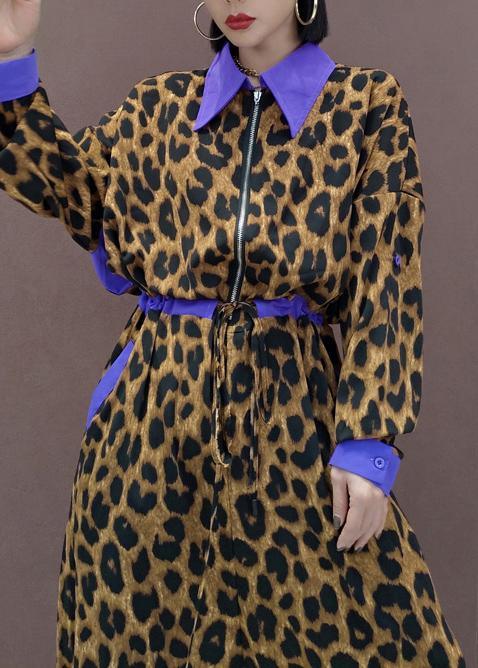 Unique Leopard Fall Fashion Spring Jumpsuit Pants - Omychic