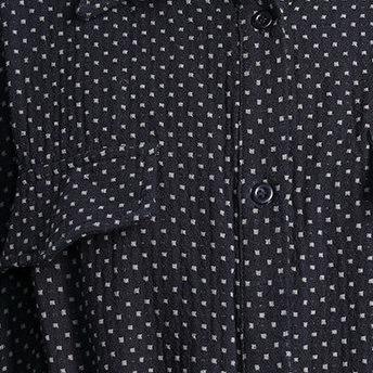 Unique lapel pockets Fine clothes black dotted box outwears - Omychic