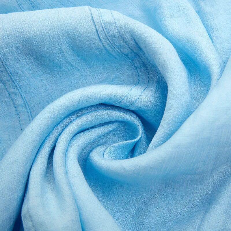 Unique tunic cotton clothes Women Sleeve blue o neck A Line Dresses summer - Omychic