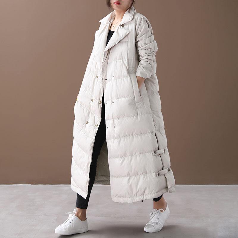 Warm white down jacket woman plus size clothing parka winter coats double breast - Omychic