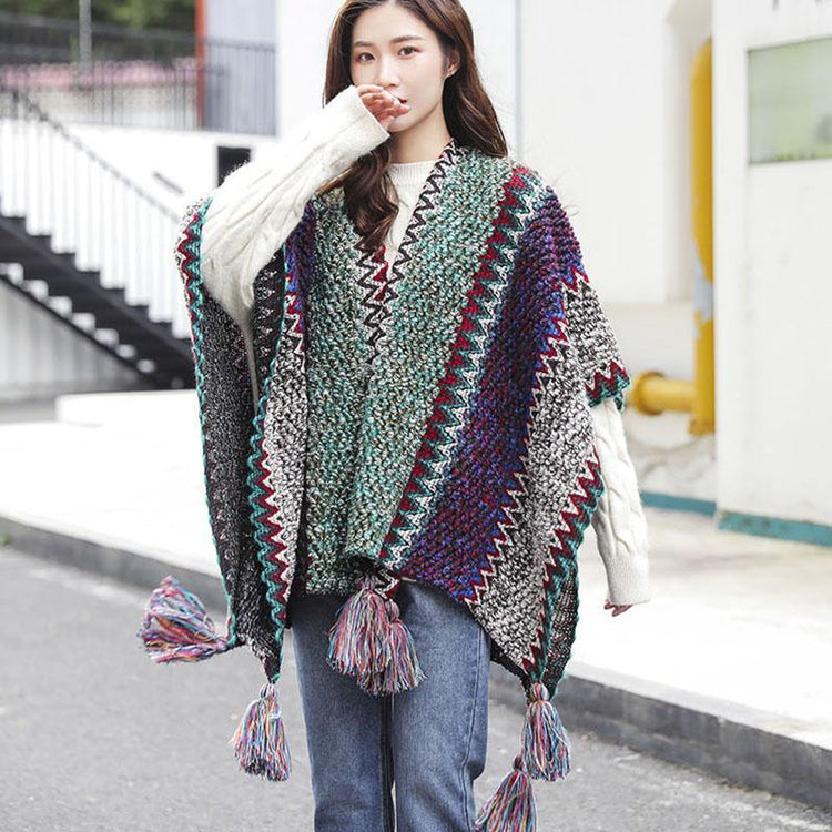 Elegant Knitted Warm Tassel Scarf Shawl - Omychic