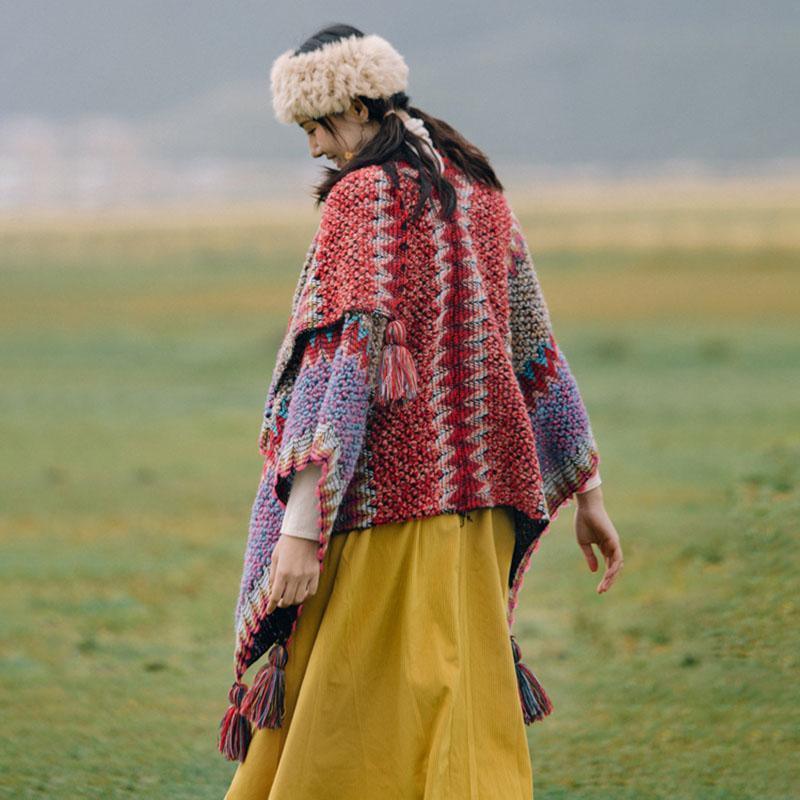 Elegant Knitted Warm Tassel Scarf Shawl - Omychic