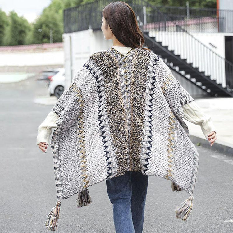 Elegant Knitted Warm Tassel Scarf Shawl - Omychic