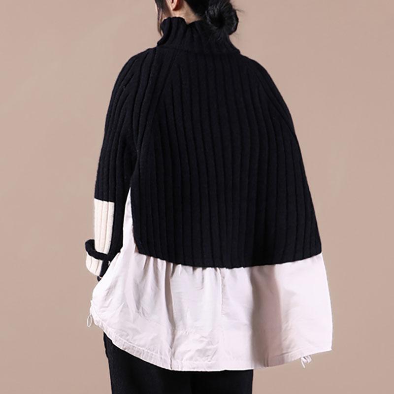 Unique Casual Knit Irregular Sweater Top - Omychic