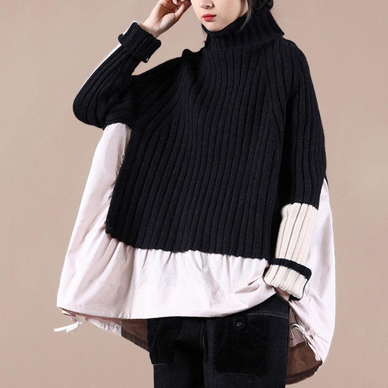 Unique Casual Knit Irregular Sweater Top - Omychic