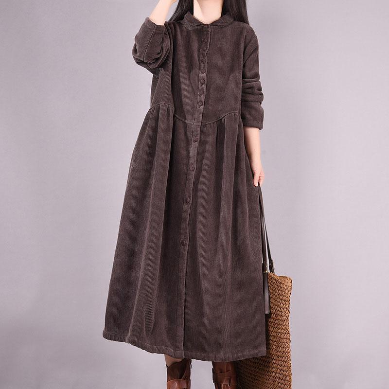 Trendy Spring Thicken Warm Corduroy Dress ( Limited Stock) - Omychic