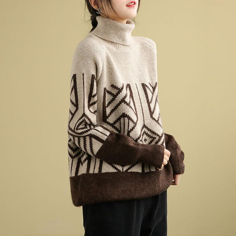 Spring Thicken Warm Turtleneck Sweater - Omychic