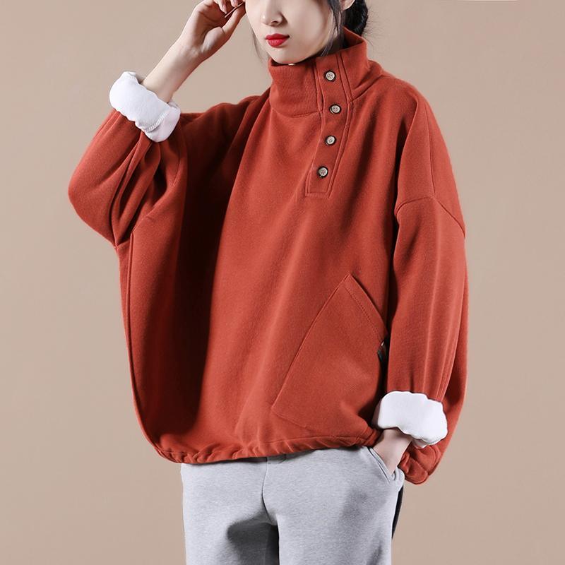 Spring Warm Cozy Turtleneck Sweatshirt Top - Omychic