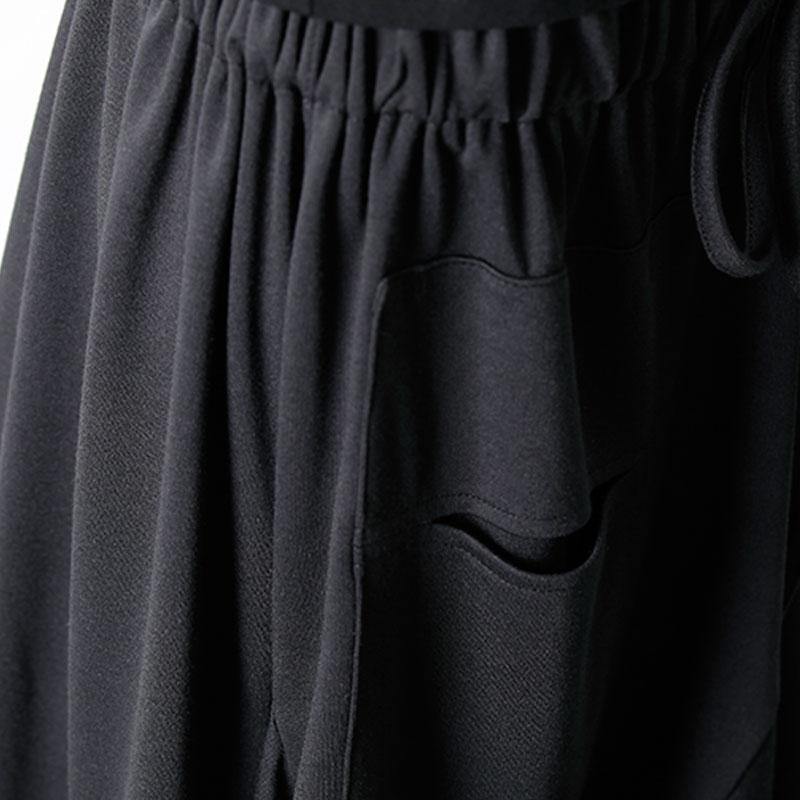 Women Cotton clothes 18th Century Elastic Waist Black Plus Size Fashion Skirt - Omychic