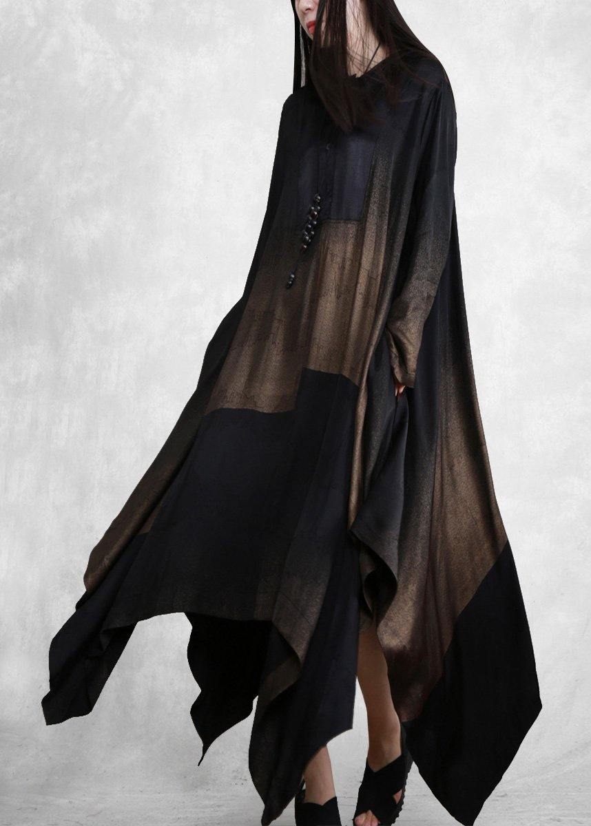Women Hooded Outfits Black Long Dresses< - Omychic