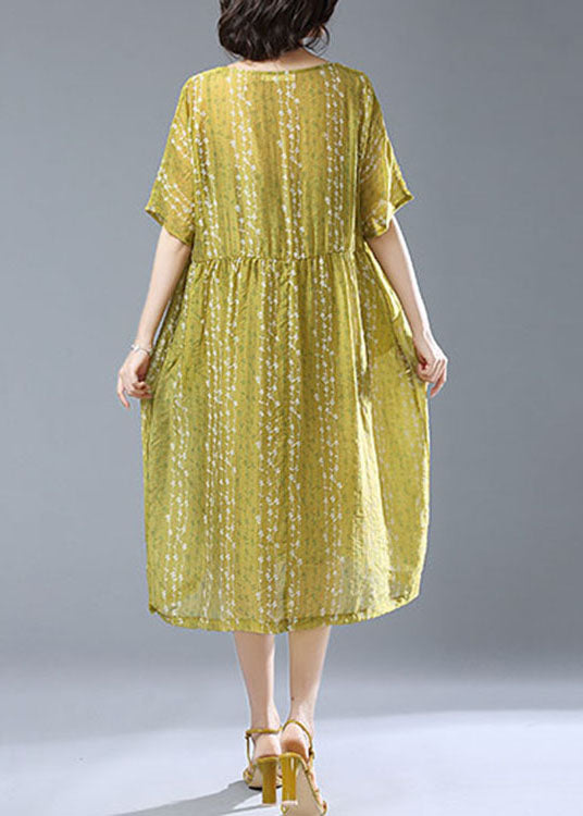 Women Yellow Embroideried Patchwork Linen Tops And Spaghetti StrapTwo Piece Set Summer