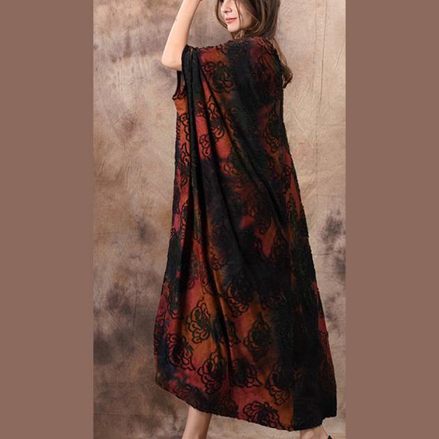 Women v neck Batwing Sleeve Jacquard clothes Women Boho Fashion Ideas red Maxi Dress spring - Omychic