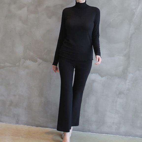 Women wild cotton high neck Blouse Inspiration black blouses - Omychic