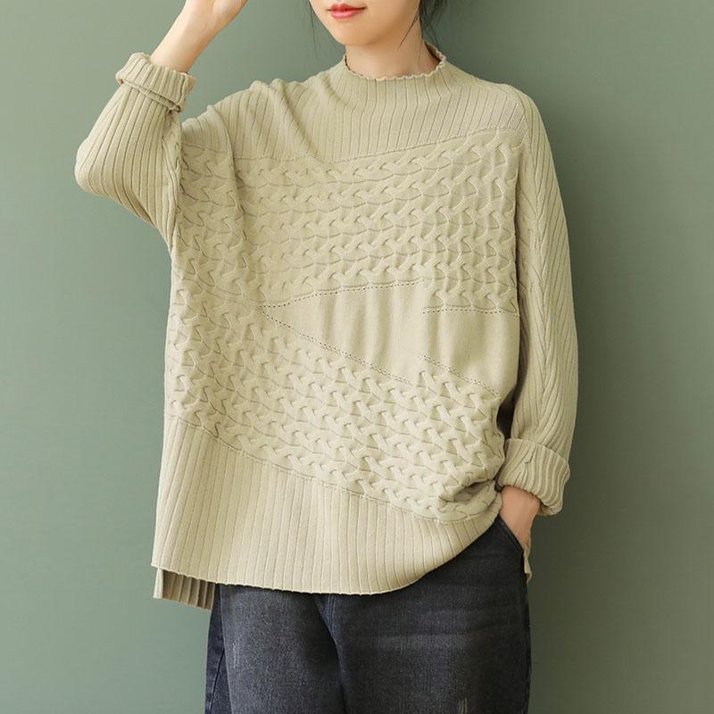 DIY Irregular Hem Knit Top Sweater - Omychic