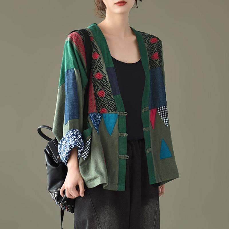 Elegant Women Patchwork Coat Luxury Jacket - Omychic