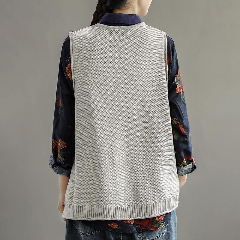 2021 New Pocket Knitted Hollow Vest - Omychic