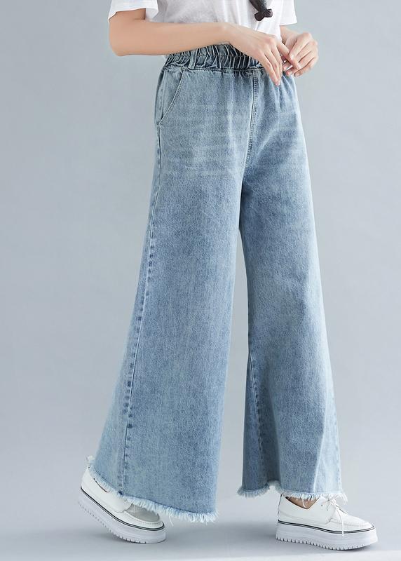 Women's Elastic Waist Wide Leg Pants - Omychic