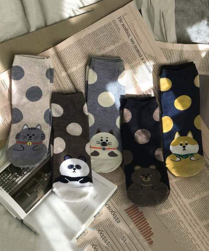 Women's Korean Mid Calf Socks Cotton Socks Autumn And Winter Thick Style