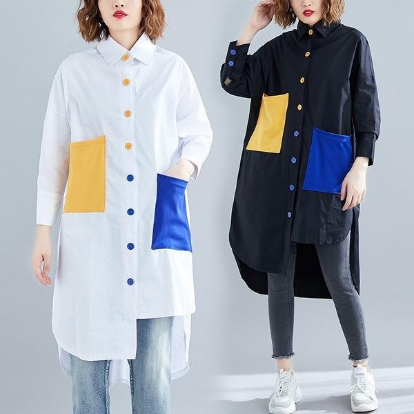 omychic cotton spring autumn vintage korean plus size Casual loose shirt women blouse 2020 clothes ladies tops streetwear - Omychic
