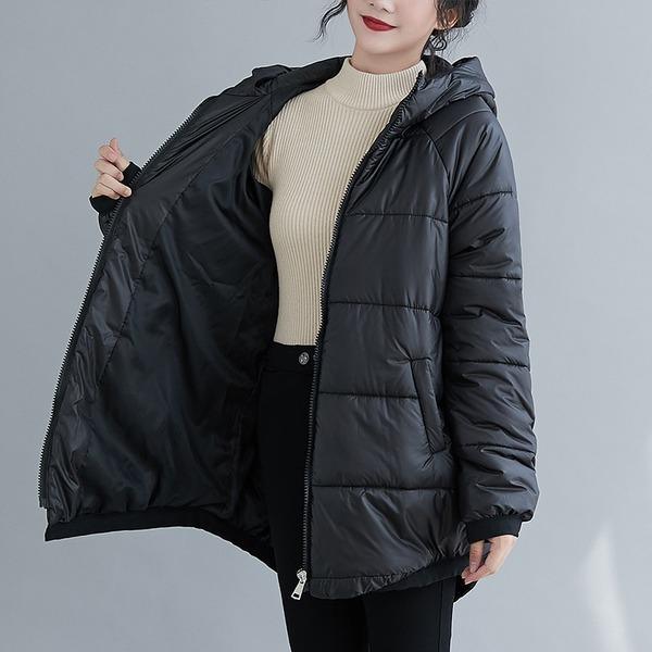 plus size thicken Cotton hooded woman casual loose autumn winter jacket Coat clothes women 2020 outerwear - Omychic