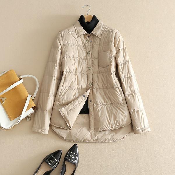 Solid Color Down Coats 2020 Winter Casual Warm New Female High Quality  Packets Coats - Omychic