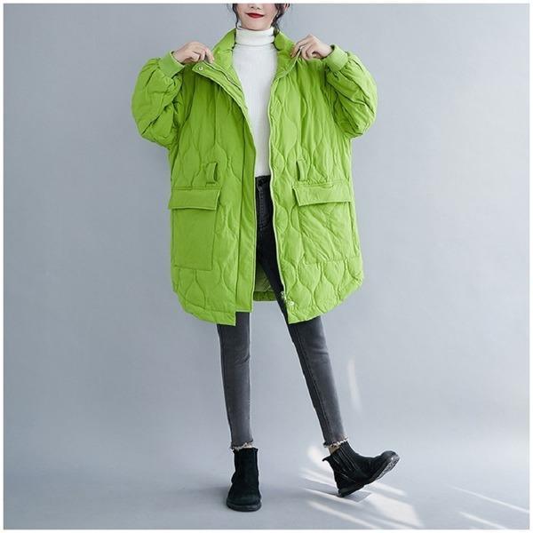 plus size thicken Cotton woman casual loose autumn winter jacket Coat clothes - Omychic