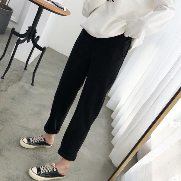 Elastic Waist Women Pencil Pants Plus Size Office Ladies Long Pants Elegant Women Trousers - Omychic