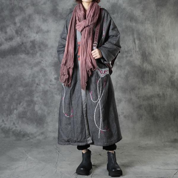 Winter Fashion Simplicity Zen V-neck Collar Loose Keep Warm Women Parka Coat - Omychic