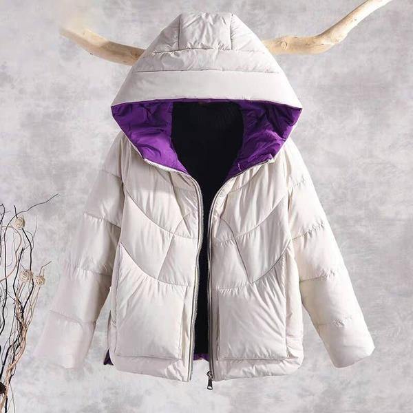 New Fashion Hooded Casual Cotton Parka Female Outerwear Coats - Omychic