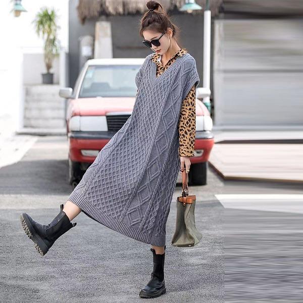 2020 Winter Long Casual Style Loose Minority Vest - Omychic