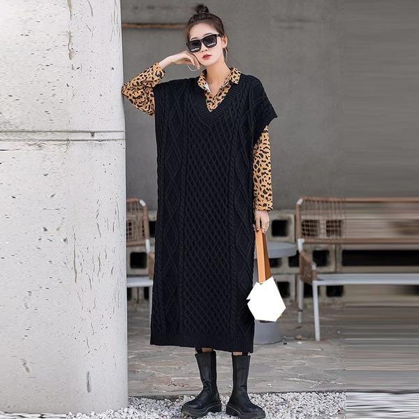 2020 Winter Long Casual Style Loose Minority Vest - Omychic
