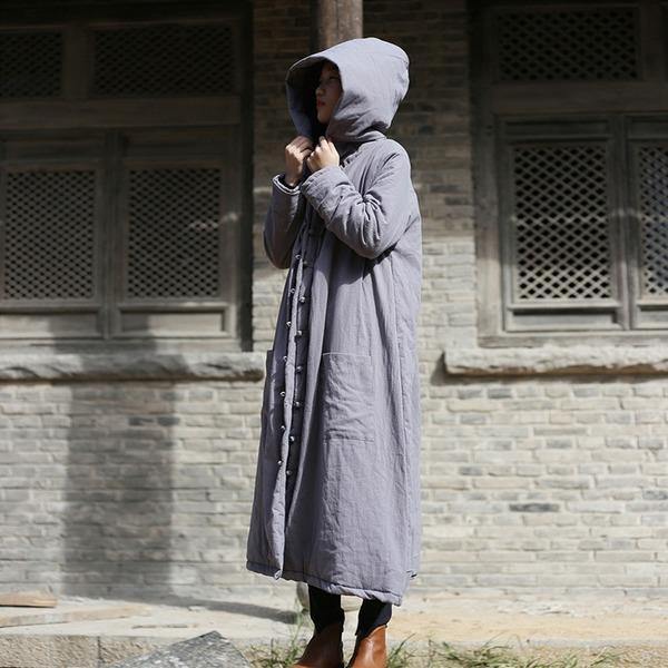2020 Winter New Cotton Linen Loose Thick Warm Women Clothes Parkas - Omychic