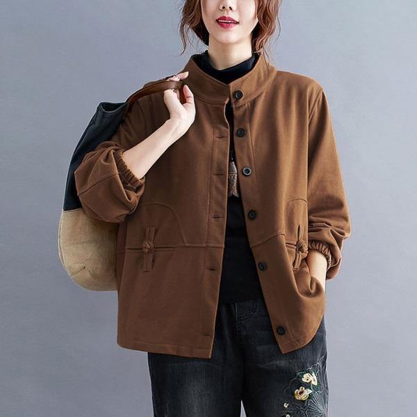 100% Cotton Women Casual Jackets New Arrival 2020 Autumn Winter Outerwear - Omychic