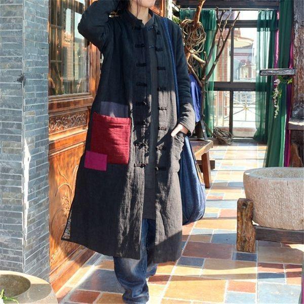 2020 Winter New Women Parkas Black Thick Warm Long Sleeve Parkas - Omychic