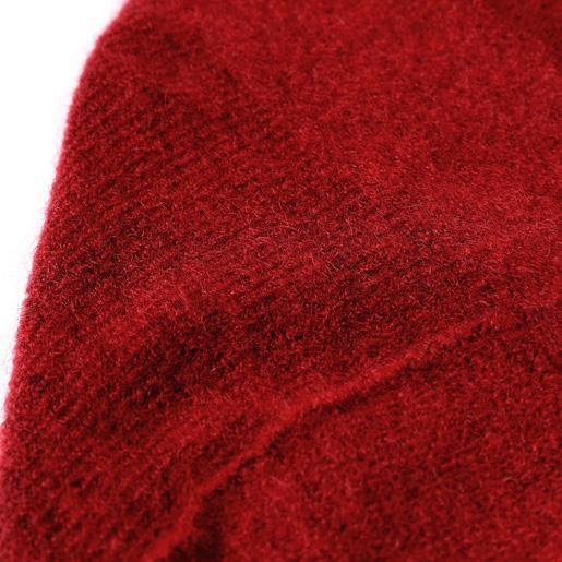 chunky red knitted jackets plus size v neck hollow out sweaters Batwing Sleeve knit cardigans - Omychic