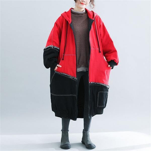 2020 New Fashion Oversized Winter Trench Coats Korean Large Size Parkas Outerwear - Omychic