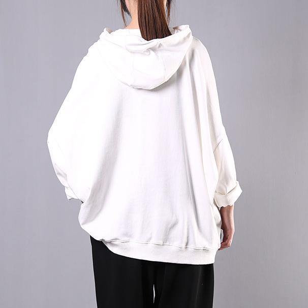 diy hooded patchwork cotton tunic pattern Photography white tops - Omychic