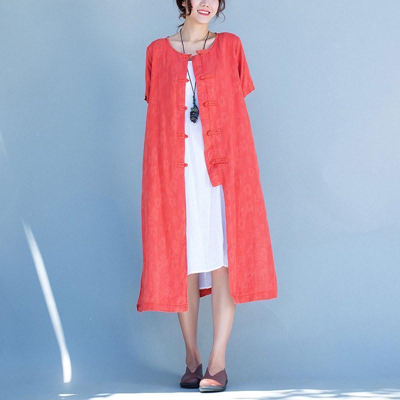 Women short sleeve cardigan dress - Omychic