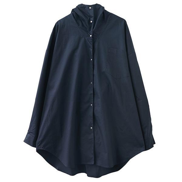 cotton plus size Oversized hooded vintage casual loose autumn spring trench coat - Omychic