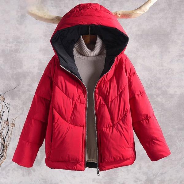 New Fashion Hooded Casual Cotton Parka Female Outerwear Coats - Omychic