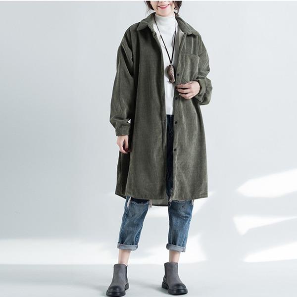 2020 New Single-breasted Turn-down Collar Warm Women Coats - Omychic