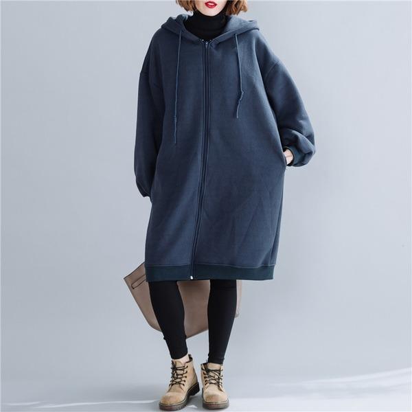 cotton plus size oversized korean casual loose long autumn winter friends hoodies sweatshirt - Omychic