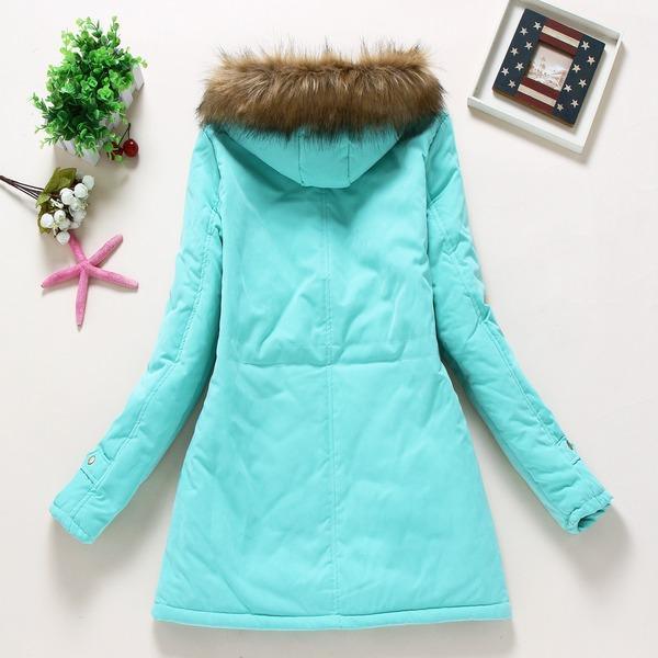 Winter women coat  Casual Outwear Military Hooded fur Coat Down Jackets - Omychic